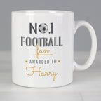 Personalised No.1 Football Fan Mug for Father's Day