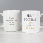 Personalised No.1 Football Fan Mug for Father's Day