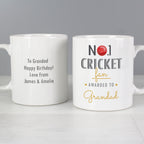 Personalised No.1 Cricket Fan Mug | Father's Day Gift