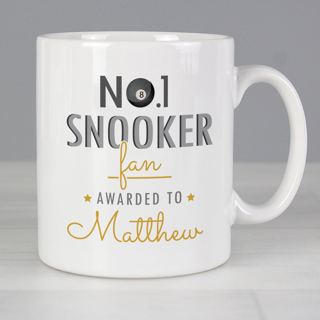 Personalised No.1 Snooker Fan Mug | Father's Day Gift