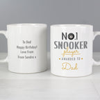 Personalised No.1 Snooker Fan Mug | Father's Day Gift