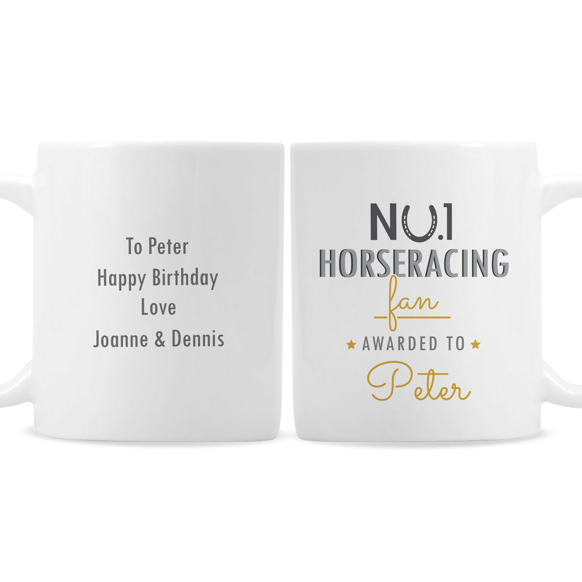 Personalised No.1 Horseracing Fan Mug | Father's Day Gift