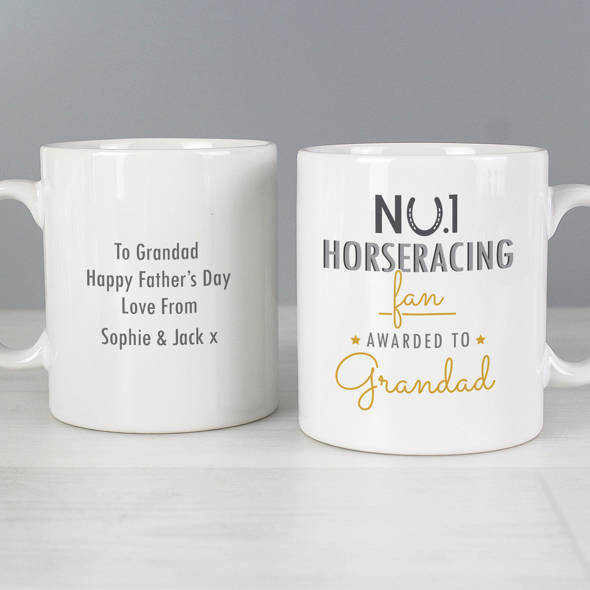 Personalised No.1 Horseracing Fan Mug | Father's Day Gift