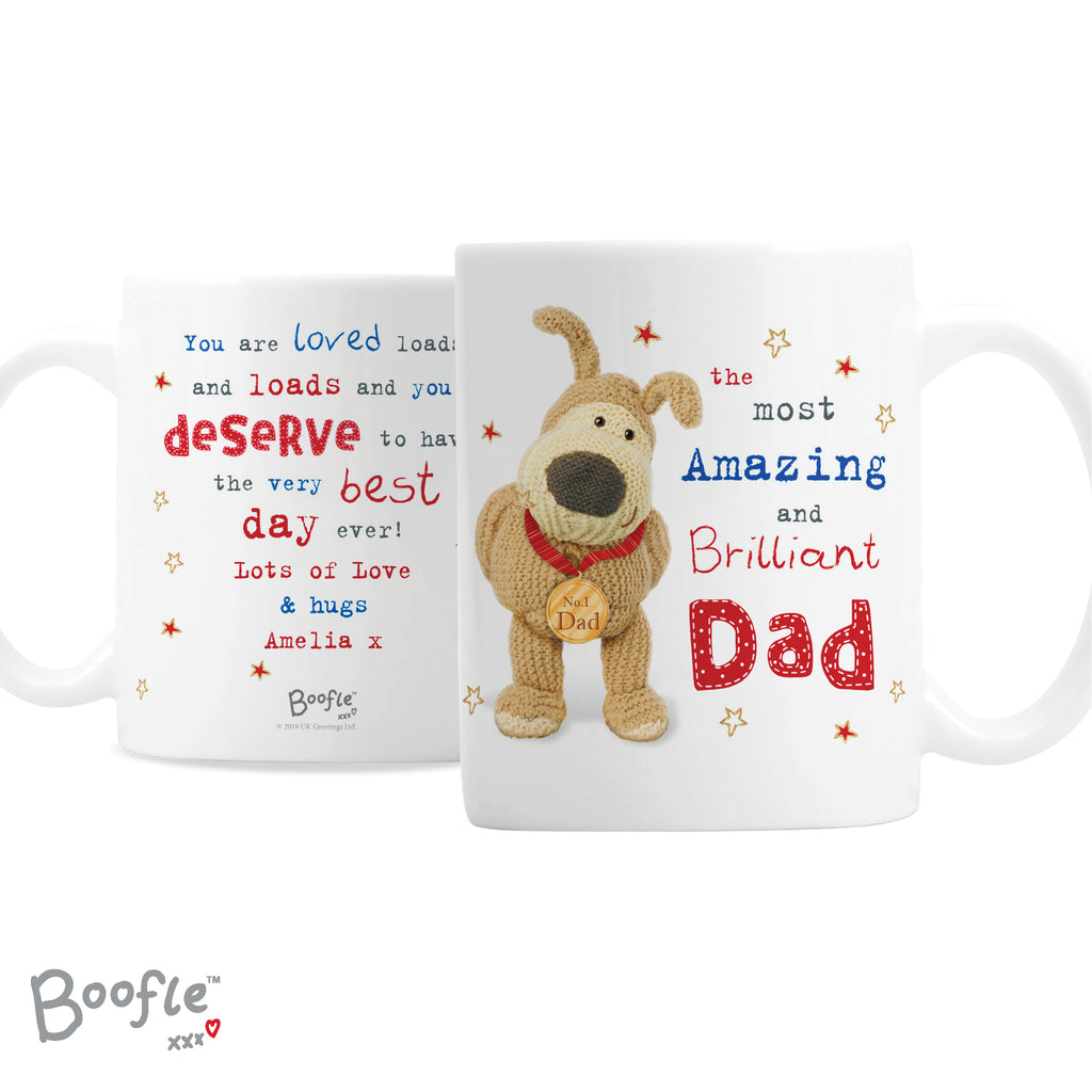 Personalised Boofle Medal Mug | Father's Day Gift