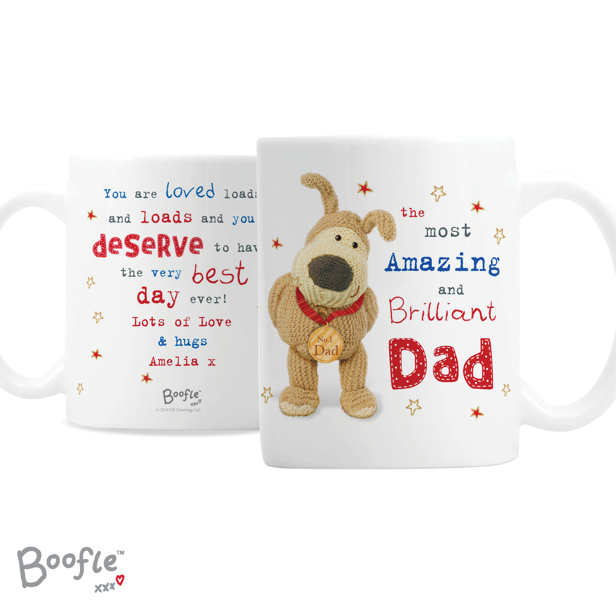 Personalised Boofle Medal Mug | Father's Day Gift