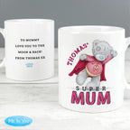 Personalised Me To You Super Mum Mug for Mother's Day