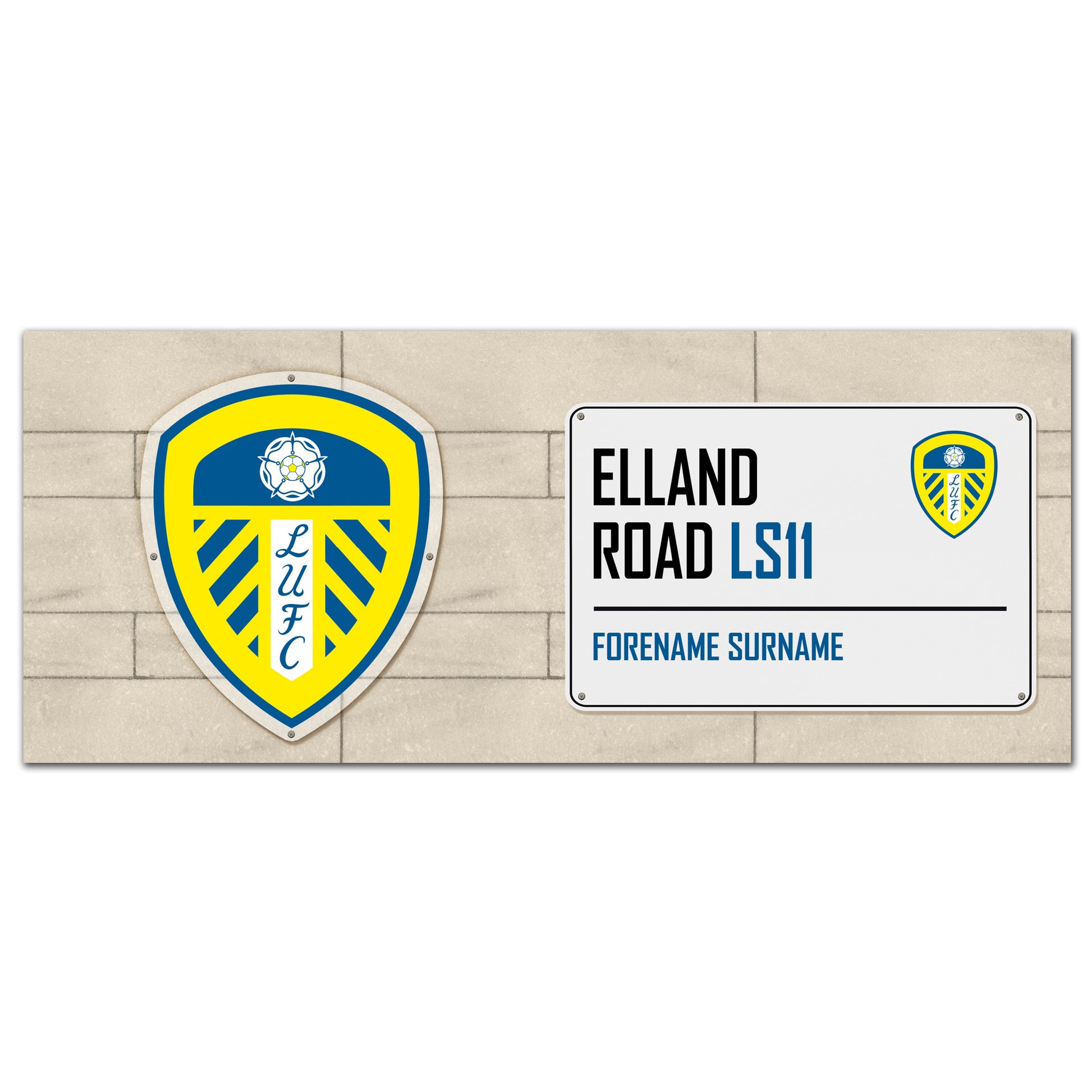 Leeds United FC Street Sign Personalised Mug - Inspired Creative Gifts