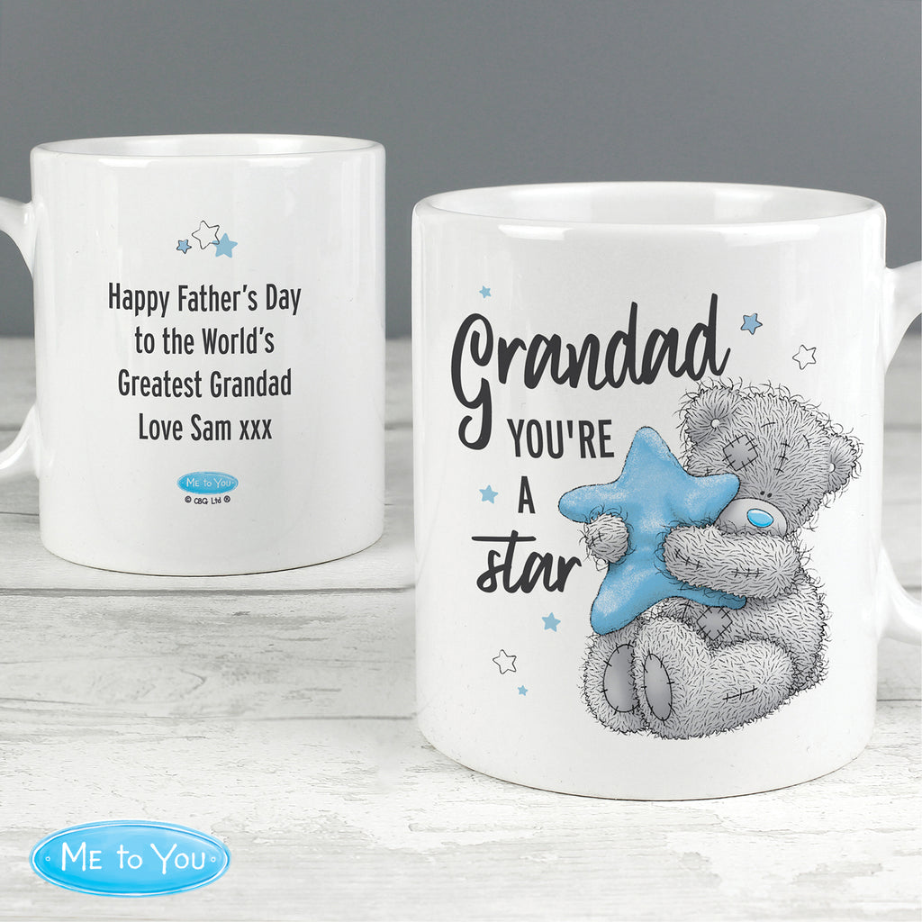 Personalised Me To You Grandad You're A Star Mug | Father's Day Gift