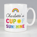 Personalised Rainbow Cup of Sunshine Mug | Birthday Gift