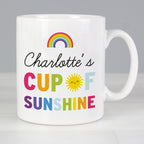 Personalised Rainbow Cup of Sunshine Mug | Birthday Gift