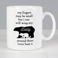 Personalised My Fingers May Be Small Bears Mug for Mother's Day