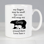 Personalised My Fingers May Be Small Bears Mug for Mother's Day