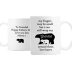 Personalised My Fingers May Be Small Bears Mug for Mother's Day