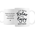 Personalised Sit Back & Relax Mug | Mother's Day Gift
