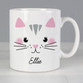 Personalised Cute Cat Face Mug | Gift for Pets