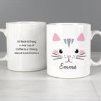 Personalised Cute Cat Face Mug | Gift for Pets