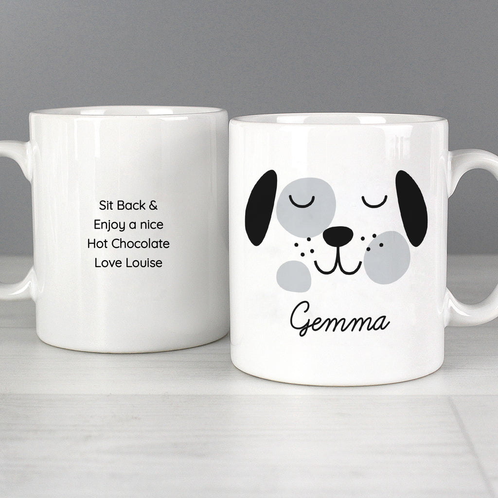 Personalised Cute Dog Face Mug | Gift for Pets