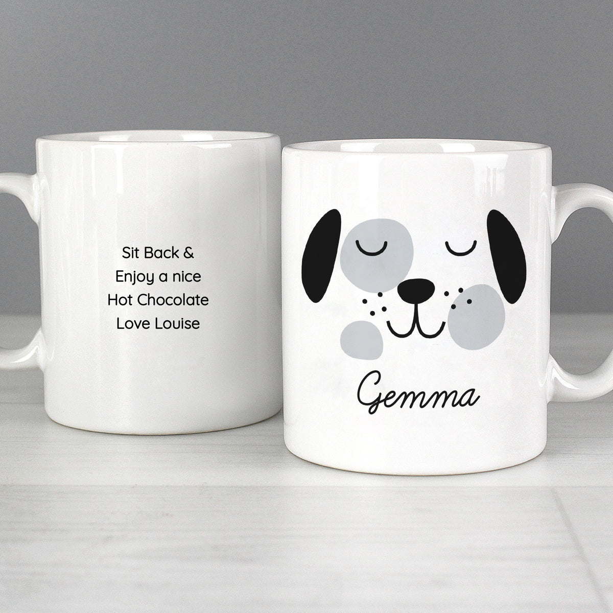 Personalised Cute Dog Face Mug | Gift for Pets