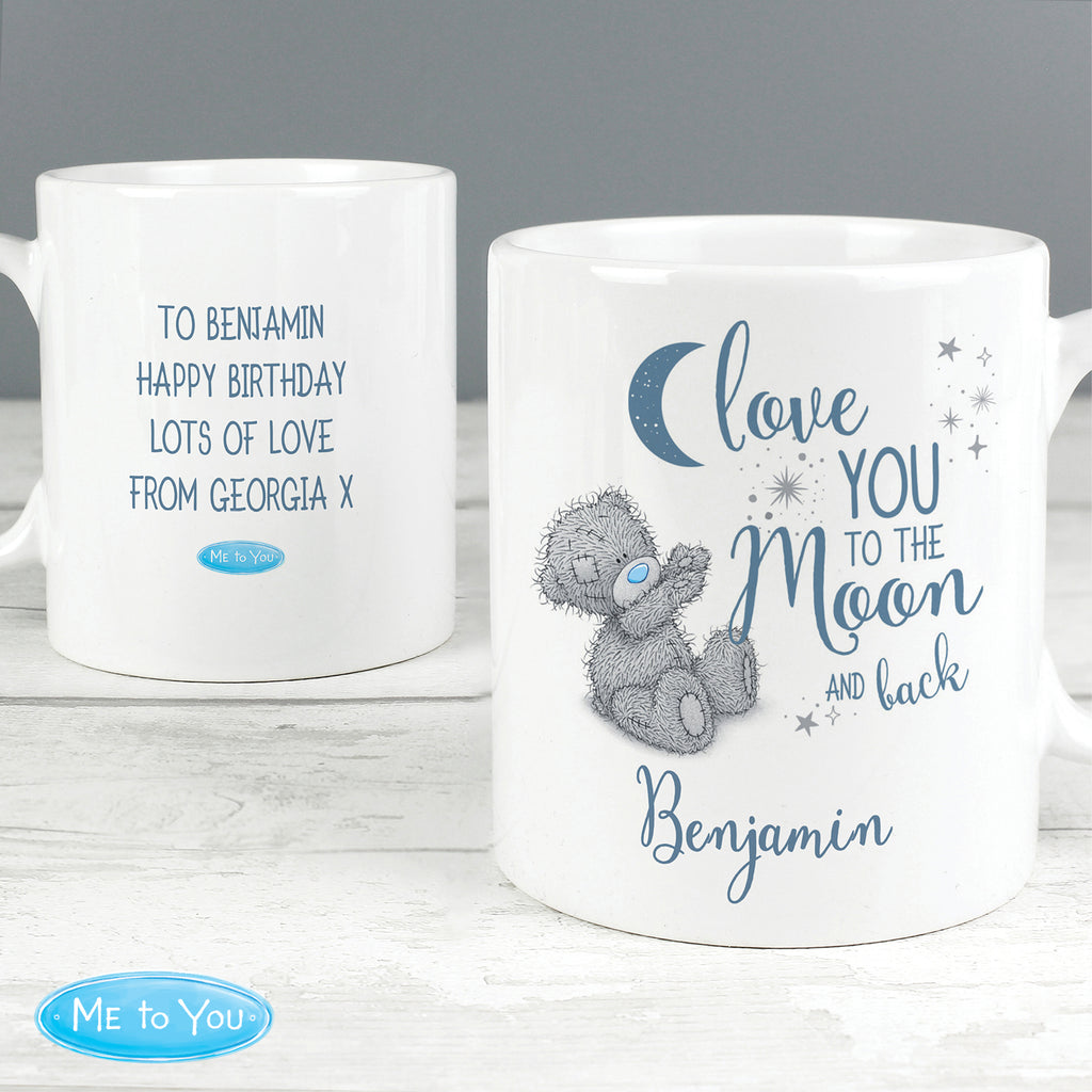 Personalised Me to You 'Love You to the Moon and Back' Mug for Christmas