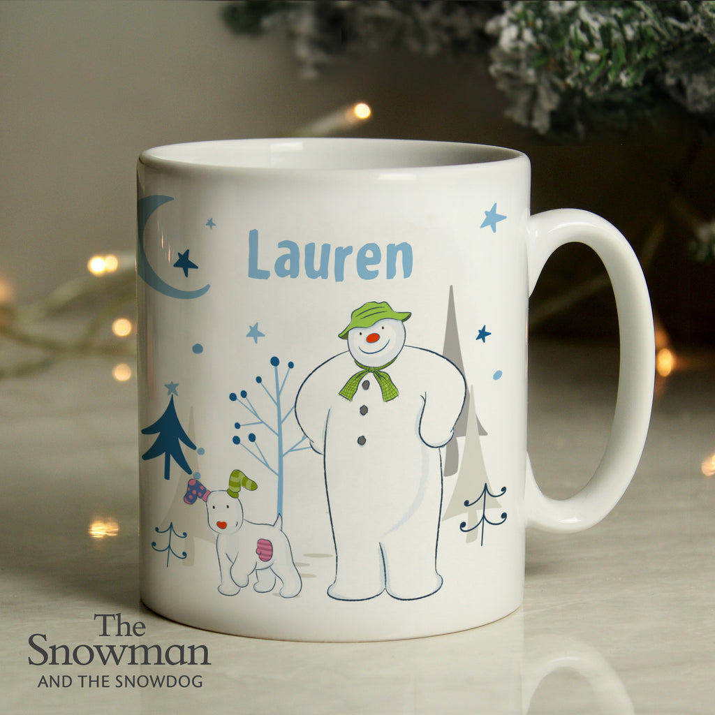 Personalised The Snowman and the Snowdog Mug | Christmas Gift