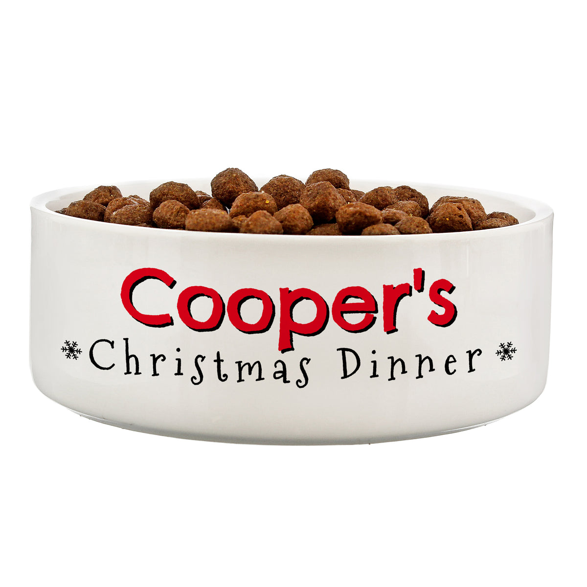 Personalised Christmas Dinner 15cm Medium Pet Bowl | Gift for Pets