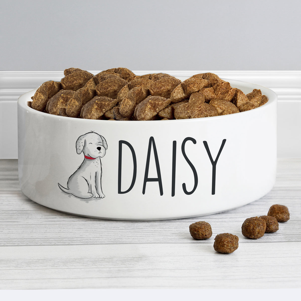 Personalised Scribble Dog 15cm Medium Pet Bowl | Pet Gifts | Inspired Creative Gifts