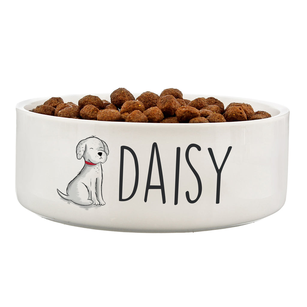 Personalised Scribble Dog 15cm Medium Pet Bowl | Pet Gifts | Inspired Creative Gifts