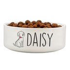 Personalised Scribble Dog 15cm Medium Pet Bowl | Pet Gifts | Inspired Creative Gifts