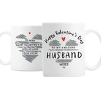 Personalised Happy Valentine's Day Mug for Valentine's Day