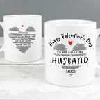 Personalised Happy Valentine's Day Mug for Valentine's Day
