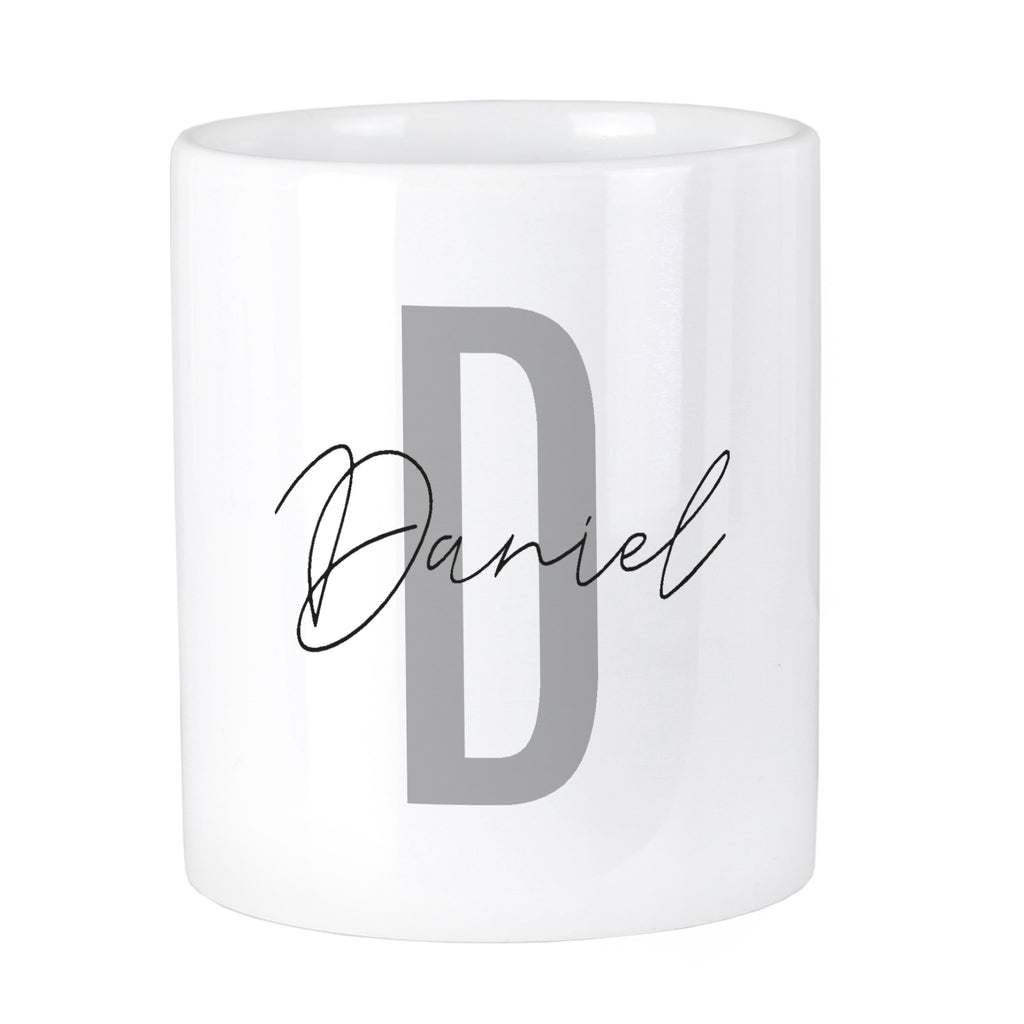 Personalised Initial & Name Ceramic Storage Pot | Gift for Her