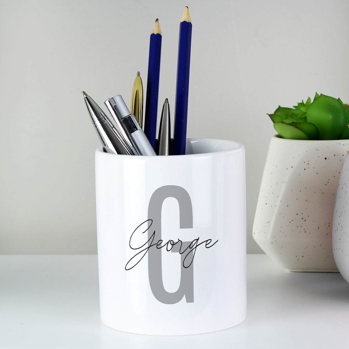 Personalised Initial & Name Ceramic Storage Pot | Gift for Her