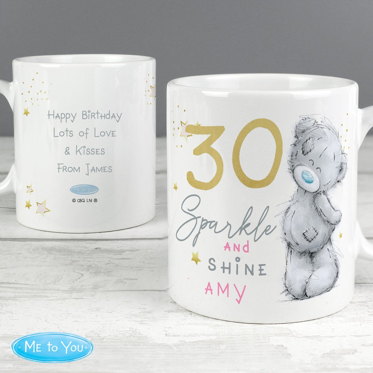 Personalised Me To You Sparkle & Shine Birthday Mug | Birthday Gift