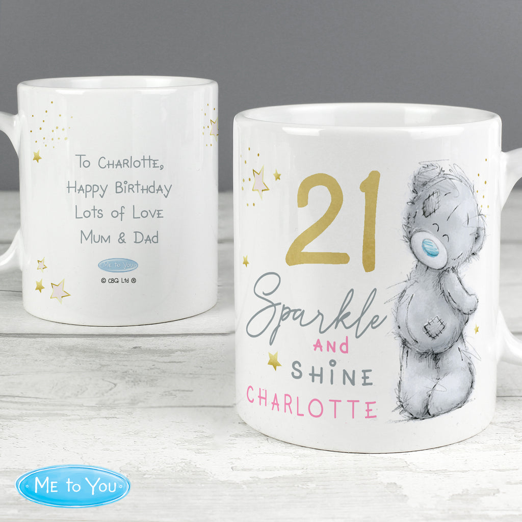 Personalised Me To You Sparkle & Shine Birthday Mug | Birthday Gift