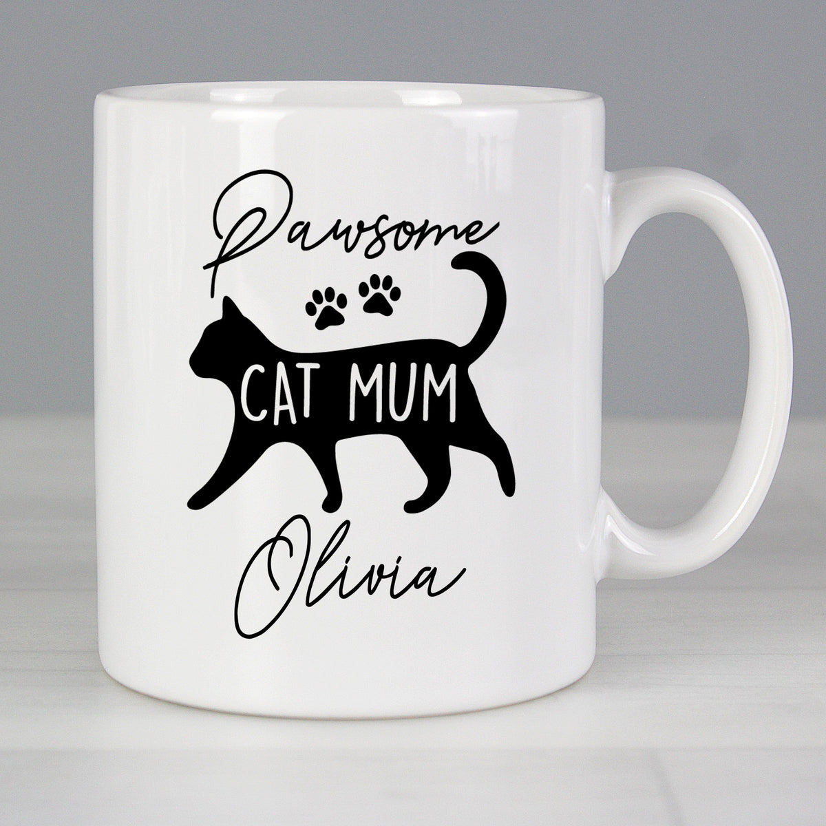 Personalised Pawsome Cat Mum Mug | Mother's Day Gift