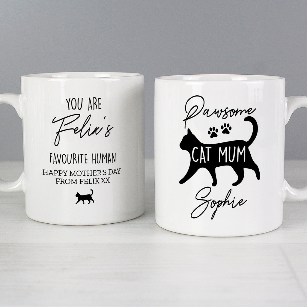 Personalised Pawsome Cat Mum Mug | Mother's Day Gift