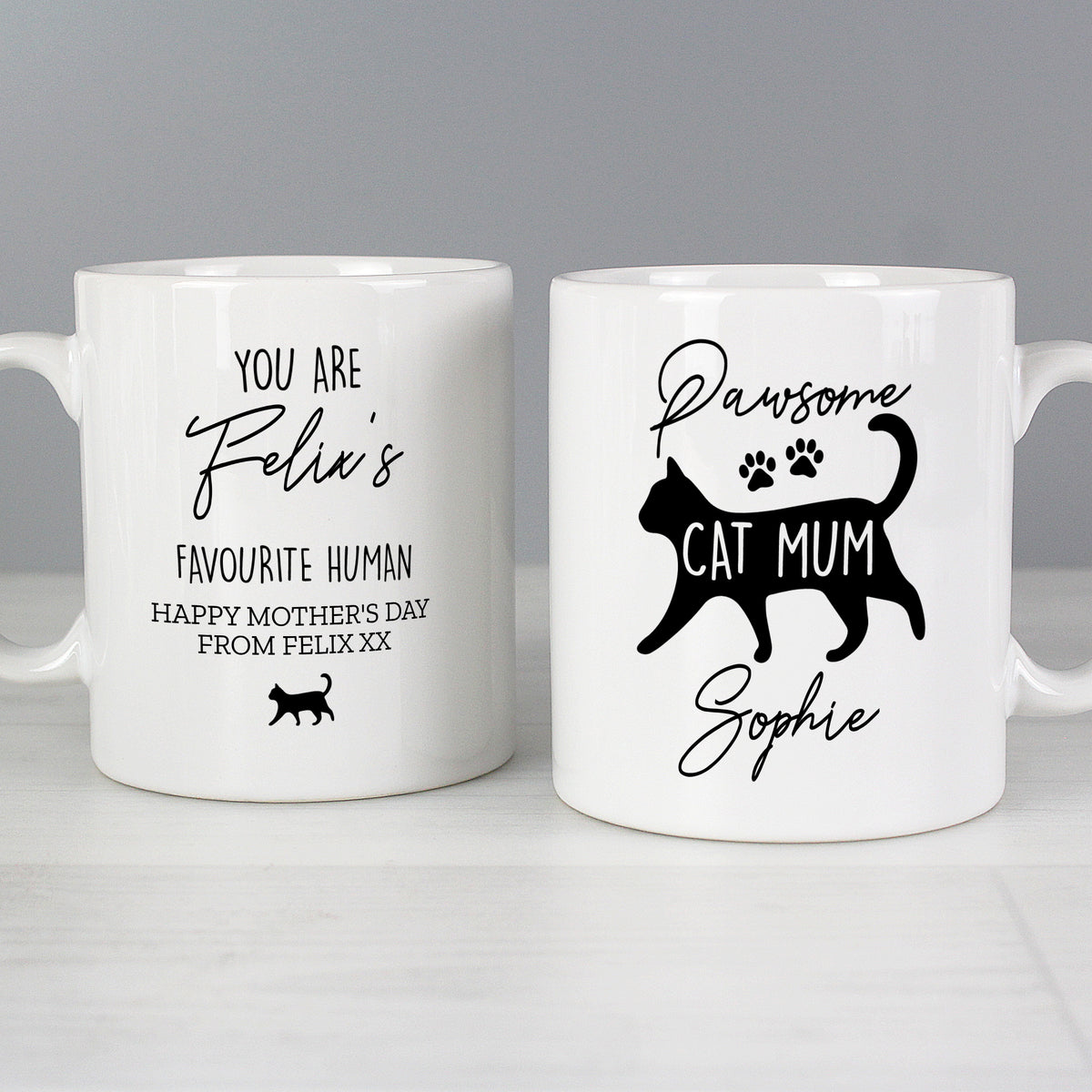 Personalised Pawsome Cat Mum Mug | Mother's Day Gift