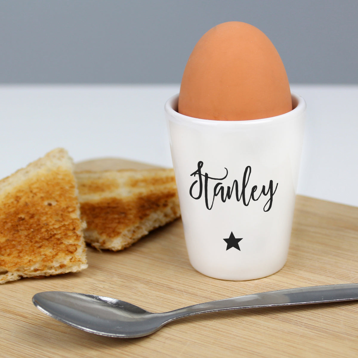 Personalised Star Name Only Egg Cup | Mealtime Essentials