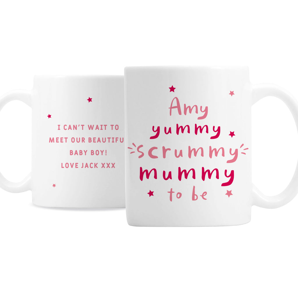 Personalised Yummy Scrummy Mummy To Be Mug | Mother's Day Gift