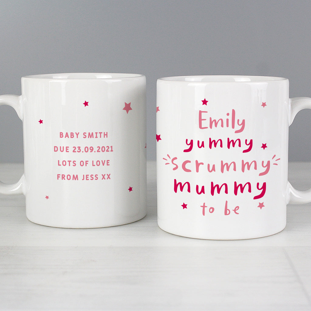Personalised Yummy Scrummy Mummy To Be Mug | Mother's Day Gift