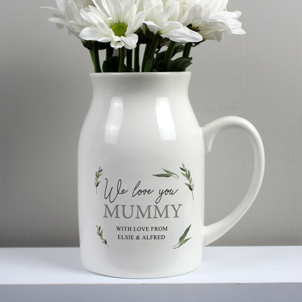Personalised Botanical Flower Jug Vase | Vases