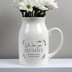 Personalised Botanical Flower Jug Vase | Vases