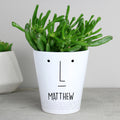 Personalised 'Mr Face' Plant Pot | Vases