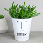 Personalised 'Mr Face' Plant Pot | Vases
