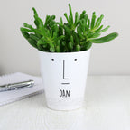 Personalised 'Mr Face' Plant Pot | Vases