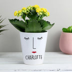 Personalised 'Mrs Face' Plant Pot