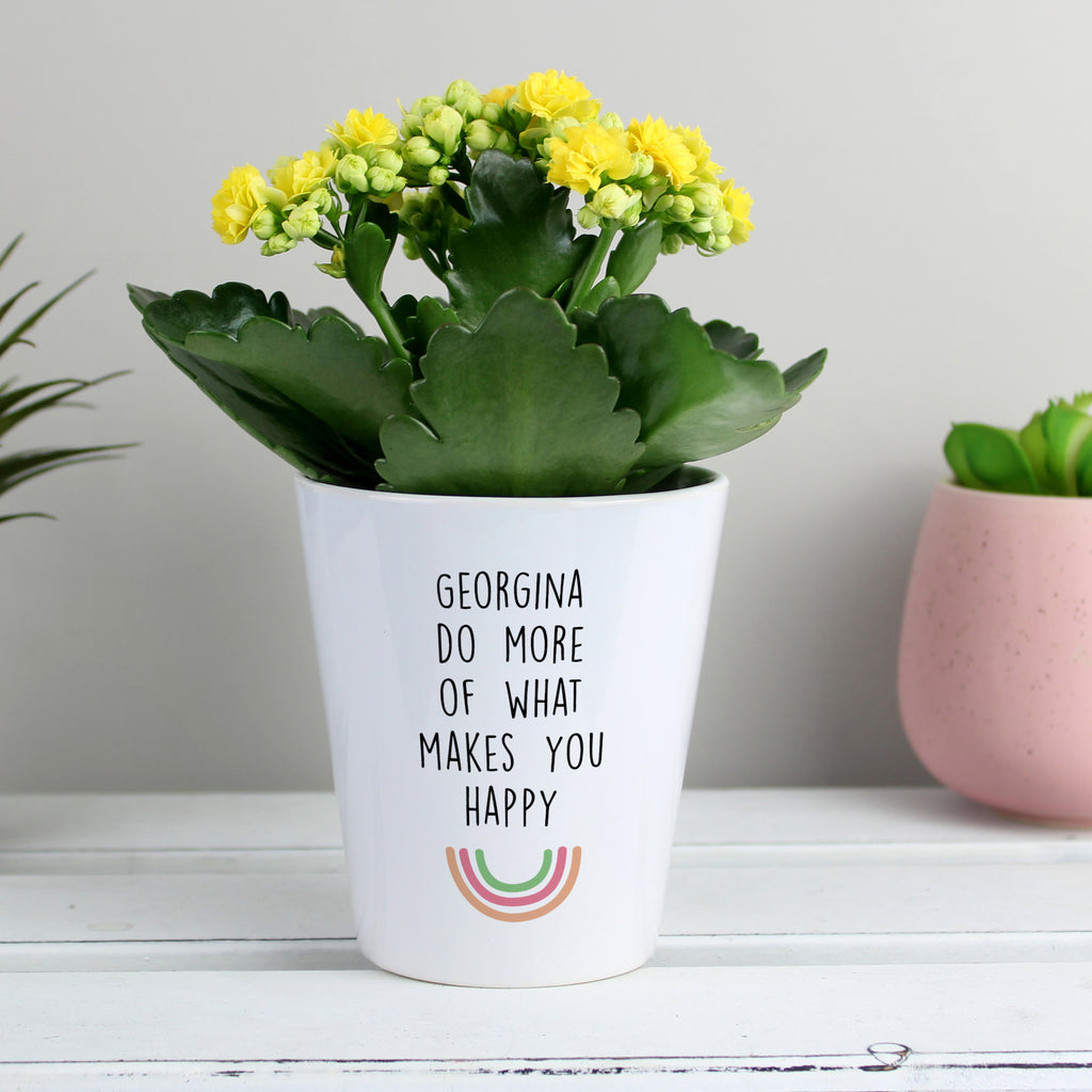 Personalised Rainbow Plant Pot | Vases