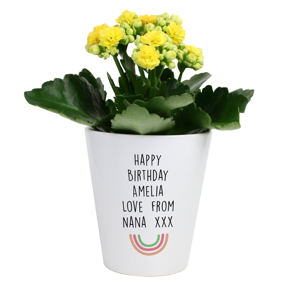 Personalised Rainbow Plant Pot | Vases