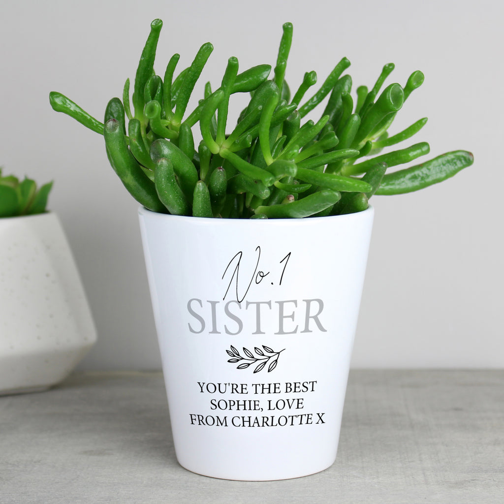 Personalised Free Text Plant Pot | Vases | Inspired Creative Gifts