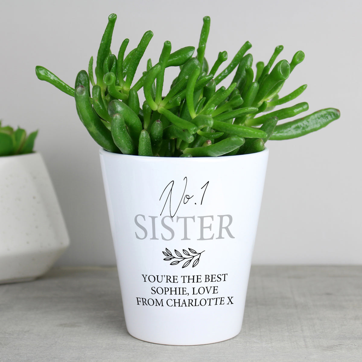 Personalised Free Text Plant Pot | Vases | Inspired Creative Gifts